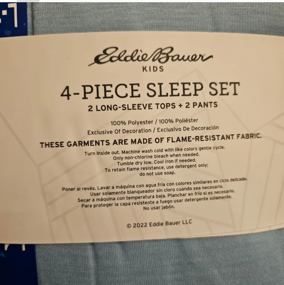Eddie Bauer Youth 4-piece Pajama Set